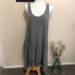 Summer boho Tank Dress with pockets made in USA